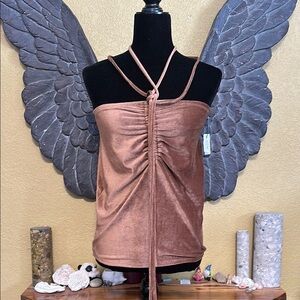 Ardene Elegant Brown Women's Halter Top